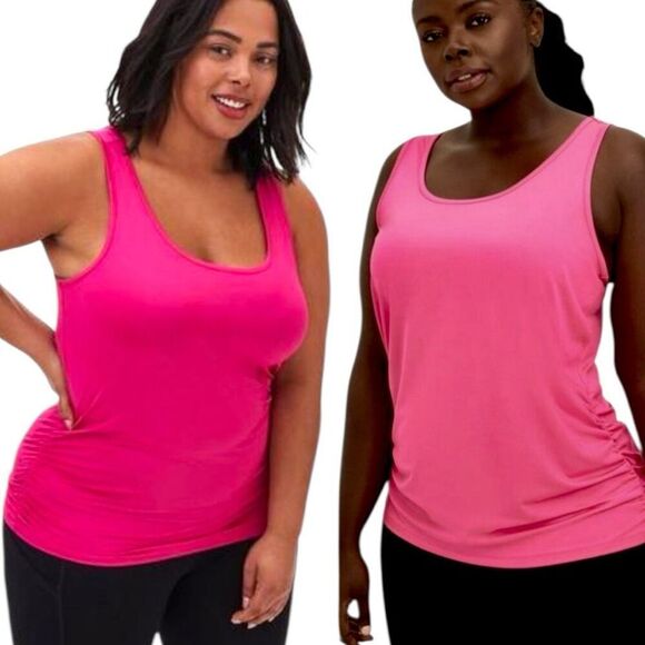 Torrid Performance Active Tech Pink Tank & Black Strappy Tee Lot 2 2XL - Picture 7 of 15